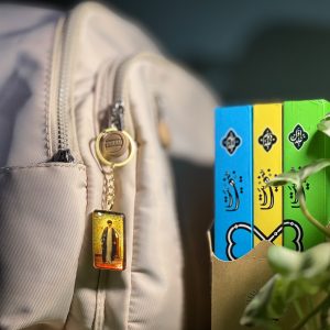 جاسویچی رزین با قابِ برنجیِ قائد شهید امت